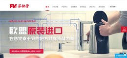 芬驰管业品牌展示网站案例